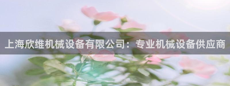 金年会app官方网站入口：上海欣维机械设备有限公司：专业机械设备供应商